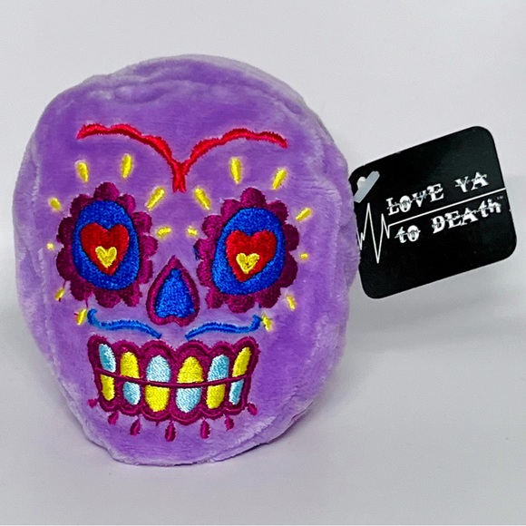 SUPER RARE Gund Gunderground Love Ya To Death Sugar Skull Plush - Picture 1 of 5